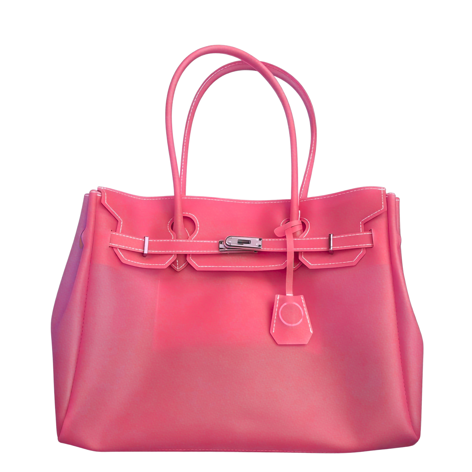 Jelly Firkin 40 TPU Bag Dusty Pink front view on white background