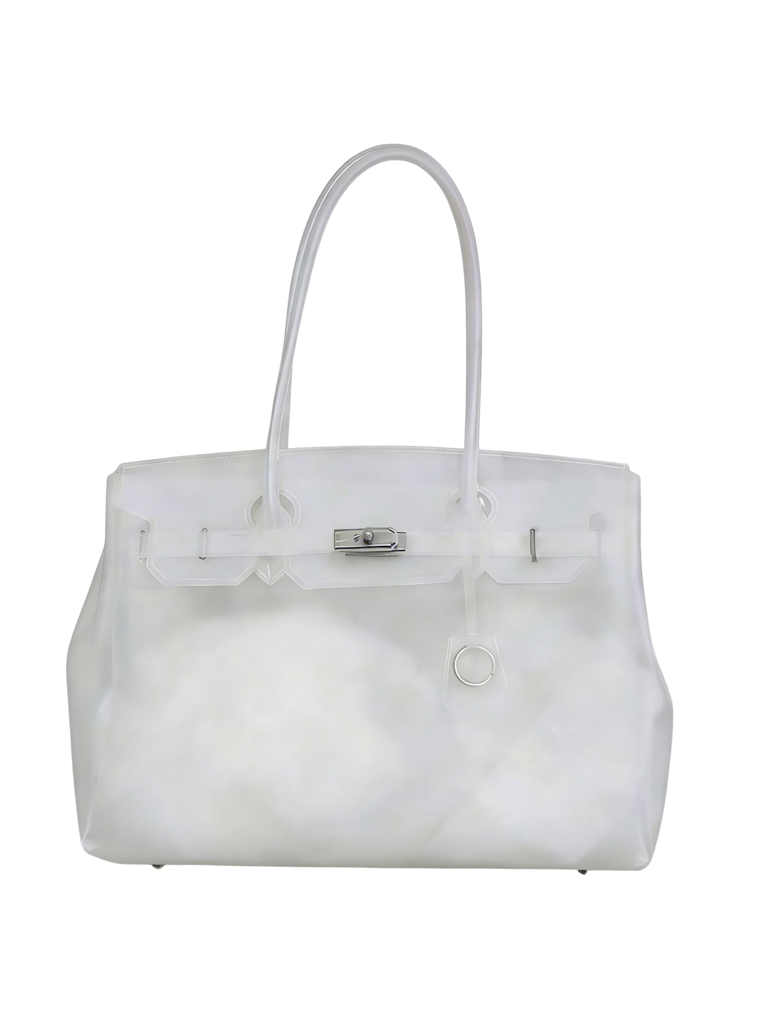 Jelly Firkin 40 TPU Bag White front view on white background