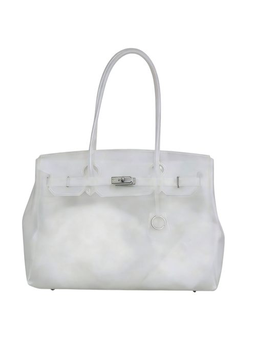 Jelly Firkin 40 TPU Bag White front view on white background