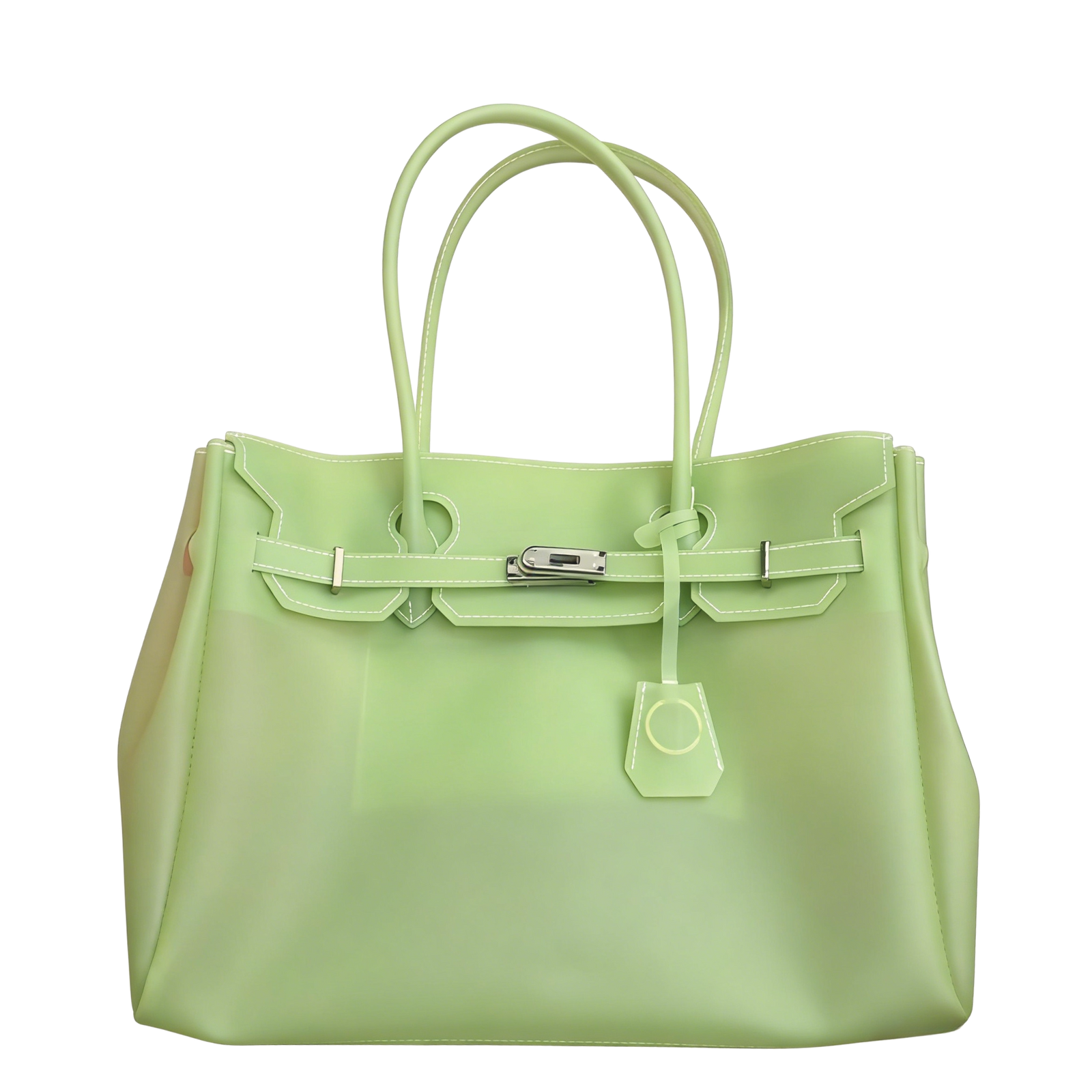 Jelly Firkin 40 TPU Bag Pistachio front view on white background