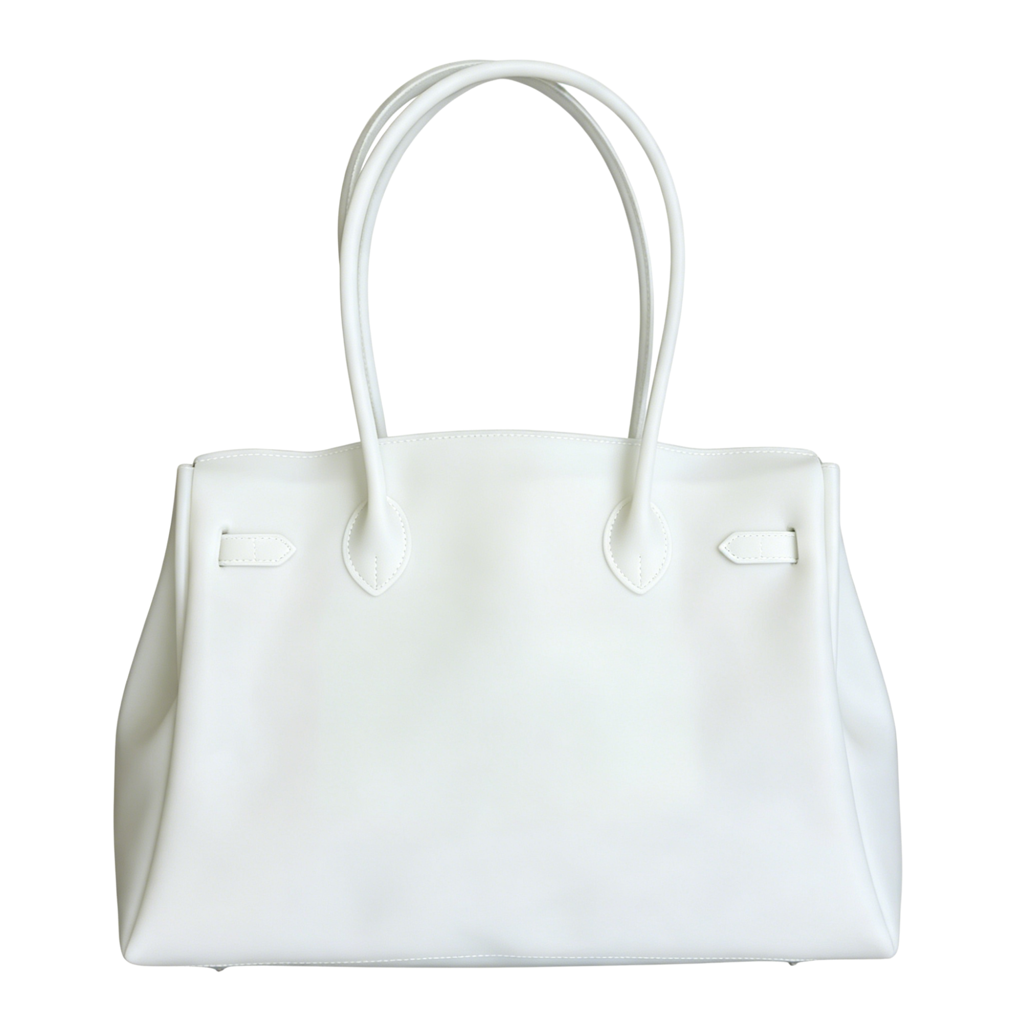 White handbag on a white background