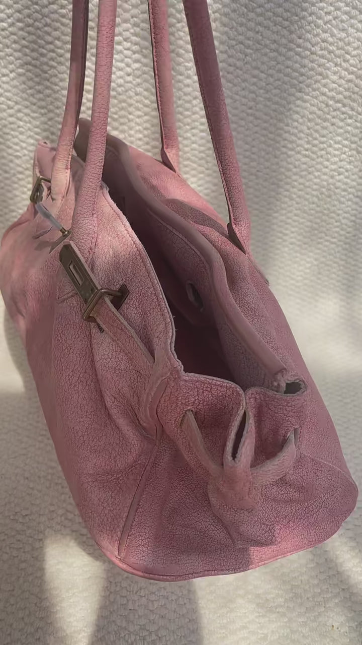 Leather Shoulder Firkin 40 Bag