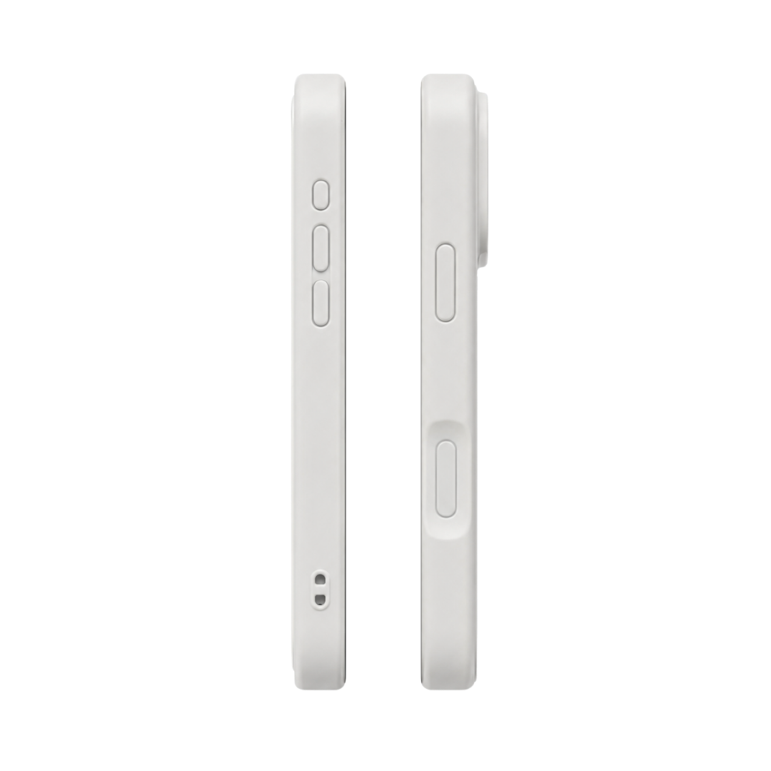 Mint Charm Key MagSafe iPhone Case side view showing TPU bumper and lanyard hole